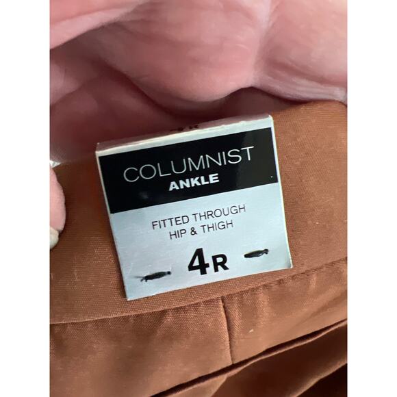 NWT Express size 4 brown Columnist ankle pants - Picture 3 of 4
